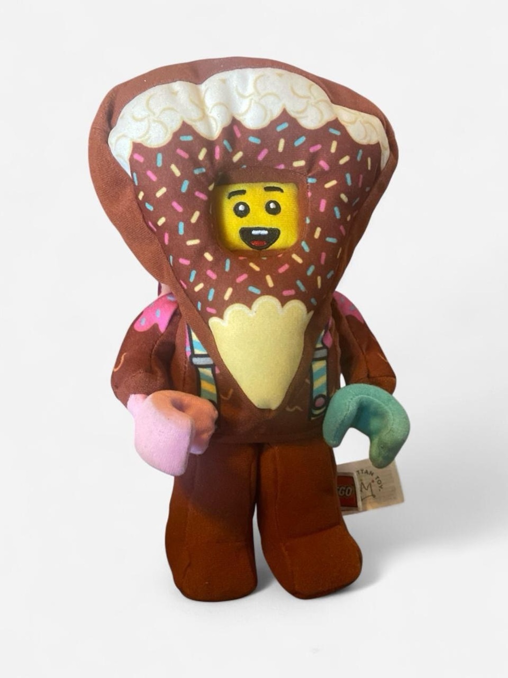 RARE LEGO Chocolate Cake Suit Plush Legoland Birthday Souvenir Manhattan Toy